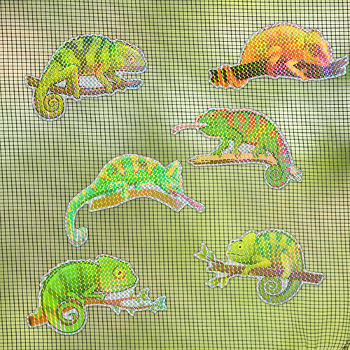 CT094-102 Colorful Cartoon Magnetic Stickers for Door Curtains, Mosquito Nets, Screen Window Repair Subsidies, Laser Anti-collision Decorative Stickers