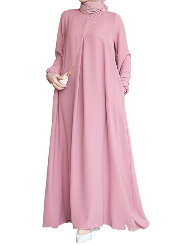 Muslim Middle East Arab fashion spring women's Muslim long dress loose elegant abaya dress