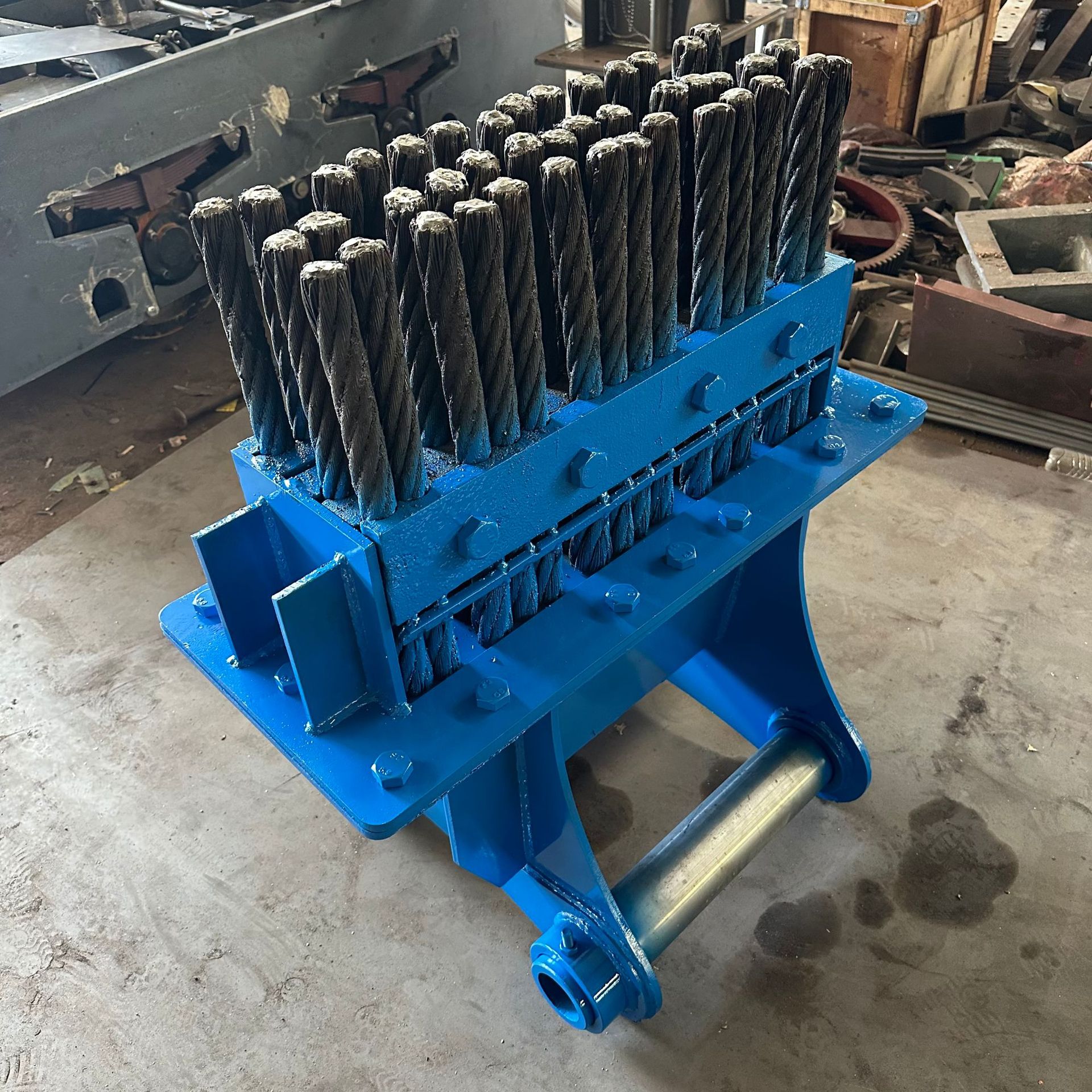 温建设备隧道用仰拱清渣器 挖机钢刷厂家 隧道金刚刷