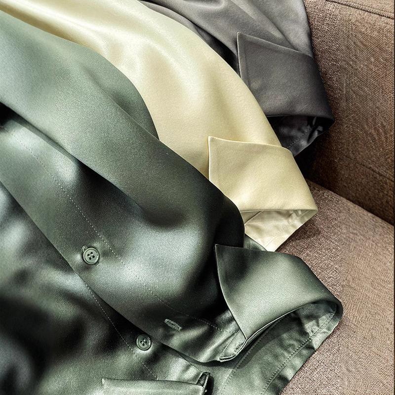 Sincere cattle! 40 Mmi Heavy Heavy Silk Shirt Mulberry Silk High-end Elegant Shirt for Women