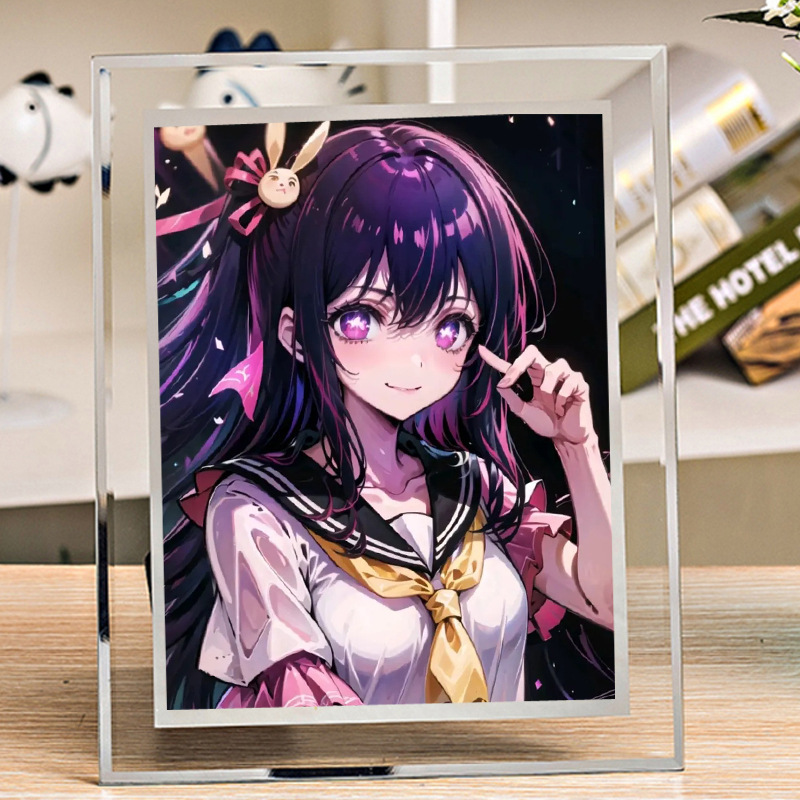 The children I pushed set up the stage around the star wild love idol Japanese animation secondary picture diy photo frame