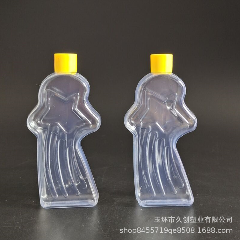 厂家供应60mlPVC塑料彗星沙画瓶 彩砂瓶 异形透明沙画瓶