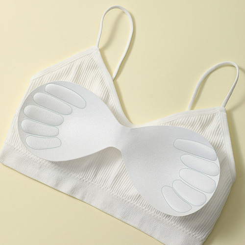 Business trip disposable underwear bra no-wash daily disposable women's pure cotton large size bra seamless naked cup