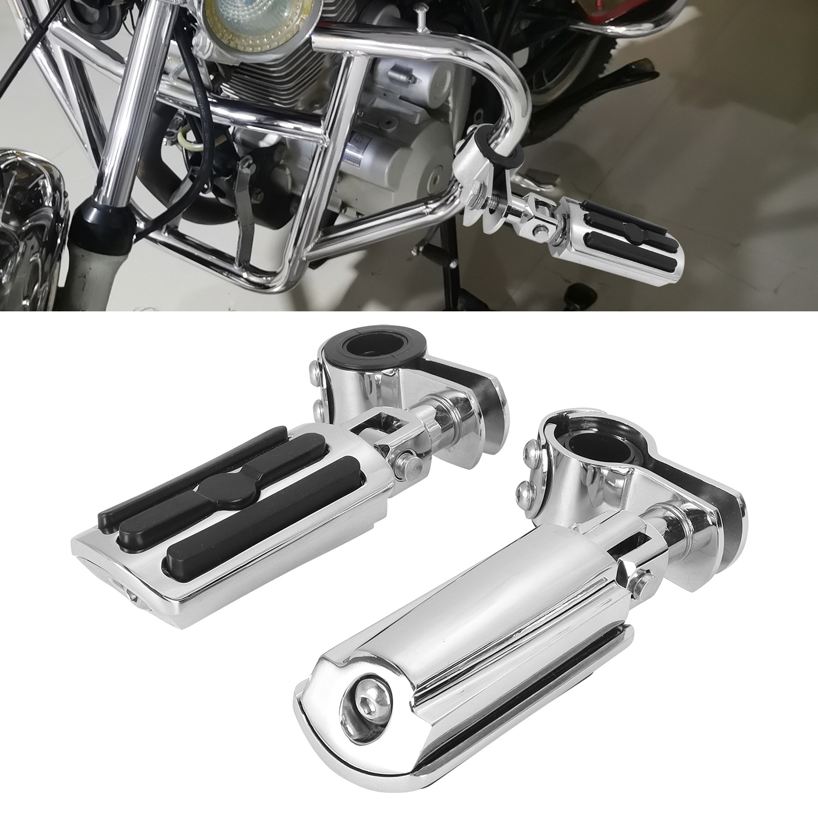 Motorcycle Accessories for Harley-Davidson Universal Modification: Bumper Guard Bar, Footrest, Rest Footrest, Foot Pedal