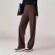 Black Wide Leg Pants Women's High Waist Dummy Slimming High-end Suit Pants Casual Narrow Straight Pants Spring and Autumn