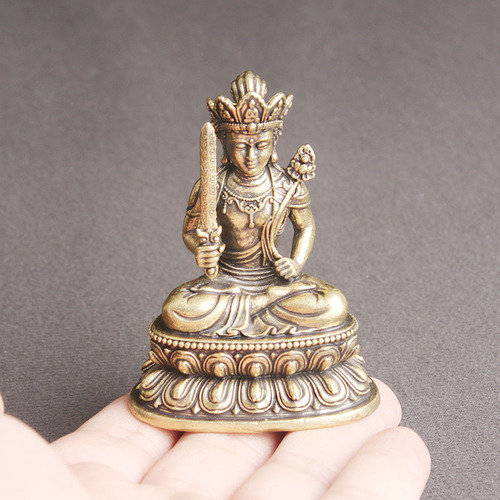 Retro pure brass Void Bodhisattva bronze statue desktop ornaments religious worship Buddha statue crafts old copper wholesale