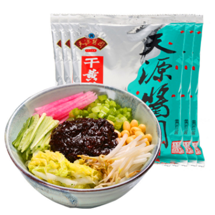 北京六必居天源酱园干黄酱干酱杂酱面酱250克烹调餐饮面馆批发