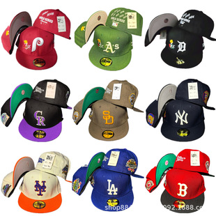 AA high quality Fully Enclosed LA Dodgers Baseball Cap NY Yankees Embroidered Cap Sunscreen Cap Non-Adjuvable