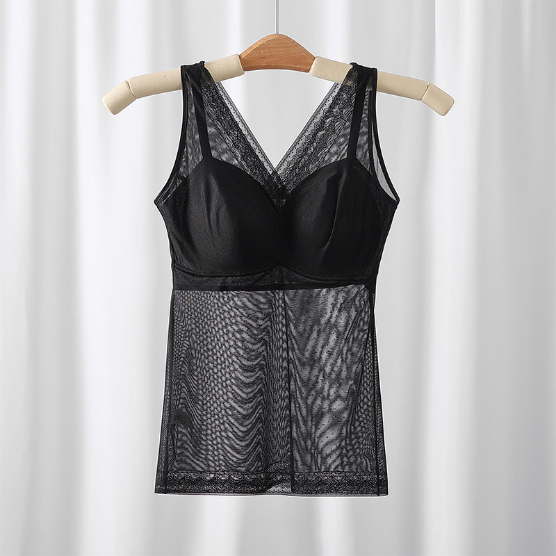 Comes with a Wire-Free Cup, No Bra, Bottoming Top, Body-Shaping Vest, Seamless Back, Light Compression and Slight Waist Tightening