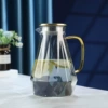 1.5L Gold Cover Diamond Pot-Smoke