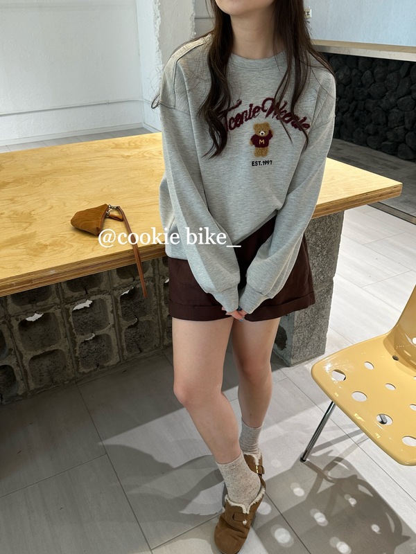 2025秋季新款休闲卫衣女士长袖刺绣卡通图案圆领宽松套头休闲百搭|undefined