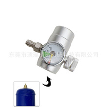 奶油发泡器M11微调减压阀1.5/3K PSI压力表8mm公头用于0.95L氮气