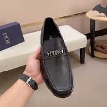 欧洲站豆豆鞋新款时尚男鞋英伦真皮透气鞋子商务休闲皮鞋懒人脚蹬