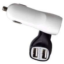 鸭嘴车充 鸭嘴双U车载充电器 智能手机通用充电器 双USB2.1A车充