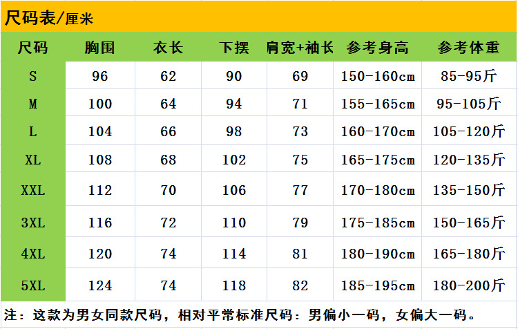 四面弹尺码表.png