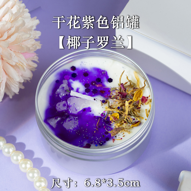 Flores secas conchas de cera de incienso hecha a mano alta sensación de dormitorio adornos incienso en vela de perfume al por mayor transfronteriza