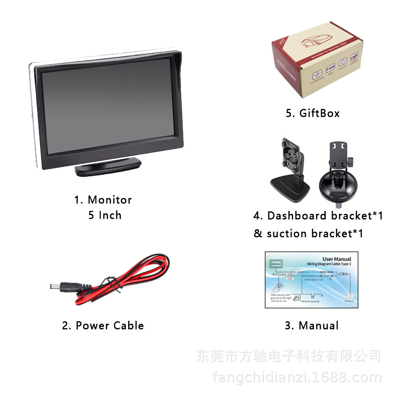 Рабочий стол RM500 5inch с серебристым краем, оснащен 2 типами кронштейнов