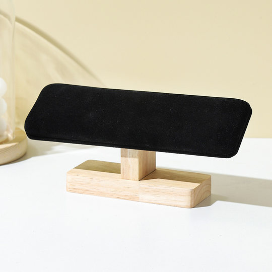 Solid Wood Single Layer Bracelet Display Stand Bracelet Handstring Watch Storage Stand Jewelry Props Counter Ornaments Bracelet
