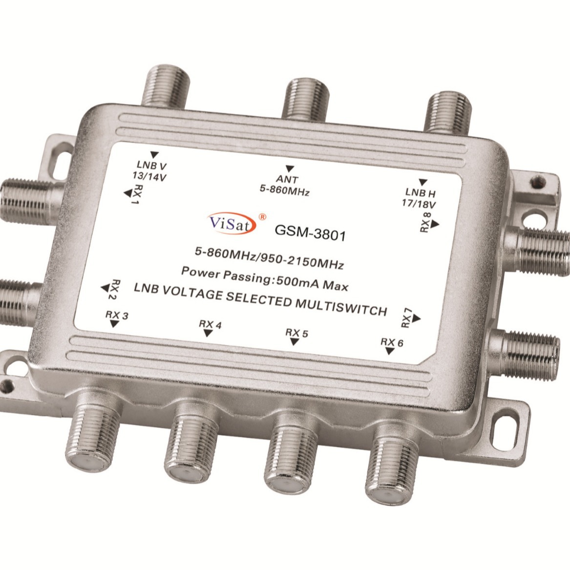 멀티 스위치 스위치 950-2150MHZ 위성 신호 4 인 및 4 아웃