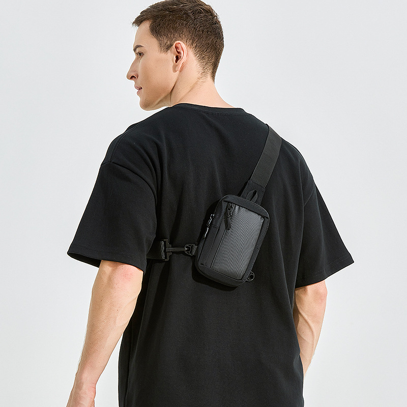 Nueva bolsa de hombro para hombres mini bolso de hombro ligero simple bolso de teléfono móvil bolso de cintura para hombres bolso de pecho deportivo para correr