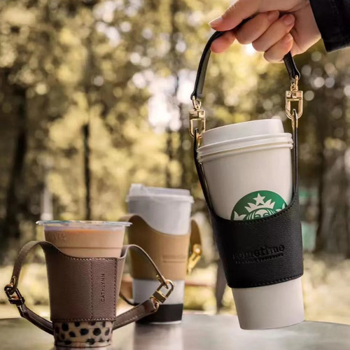 Adjustable milk tea cup ice cup cover, portable coffee cup cover, 500ml750ml drink cup cover