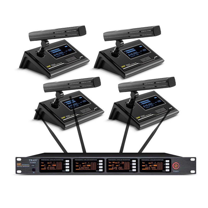 Micrófono de tubo cuadrado de uno a cuatro