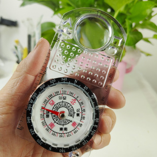 Student-Specific Compass Map Scale Small Canny Mathematics Teaching Aids Children's Outdoor Exploration Compass Wholesale