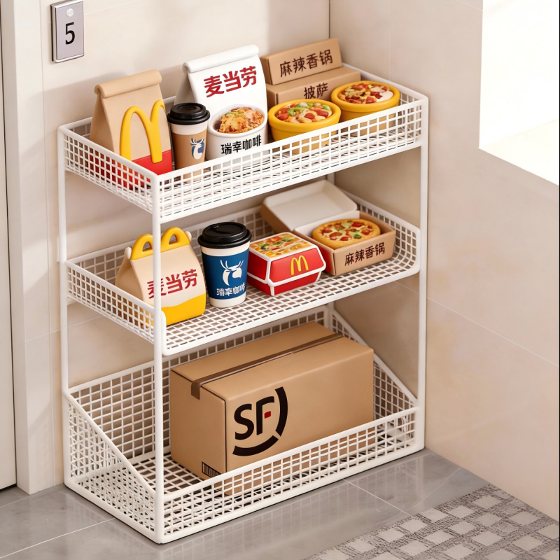 Home Entrance Delivery Rack, Office Entrance Outdoor Parcel Rack, Floor-Standing Multi-Layer Storage Rack Home Entrance Delivery Rack, Office Entrance Outdoor Parcel Rack, Floor-Standing Multi-Layer Storage Rack