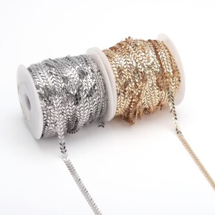 diy jewelry accessories electroplating color retaining metal Fishbone chain Iron aircraft chain arrow chain nail patch finished product processing