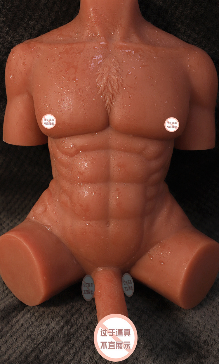Jiuai Half-Body Silicone Doll Dildo Masturbator, Realistic Flesh-Tone Adult Toy — detail image 18