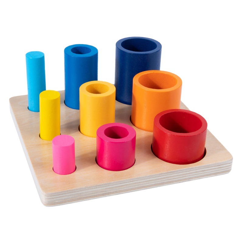 Nuevo Montessori Baby Bola Clip Colores Combina Bloques de construcción Educación temprana Color Cognición Clasificación Cognición Copa Cognición