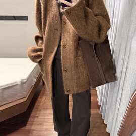 深冬超好看呢子大衣女入冬季2025新款毛呢外套小个子加厚韩系