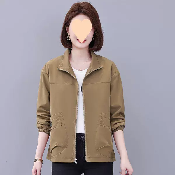 #*Ka color stand collar double layer garri cloth#*