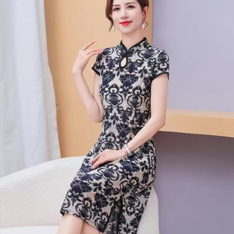 Summer short sleeve dress