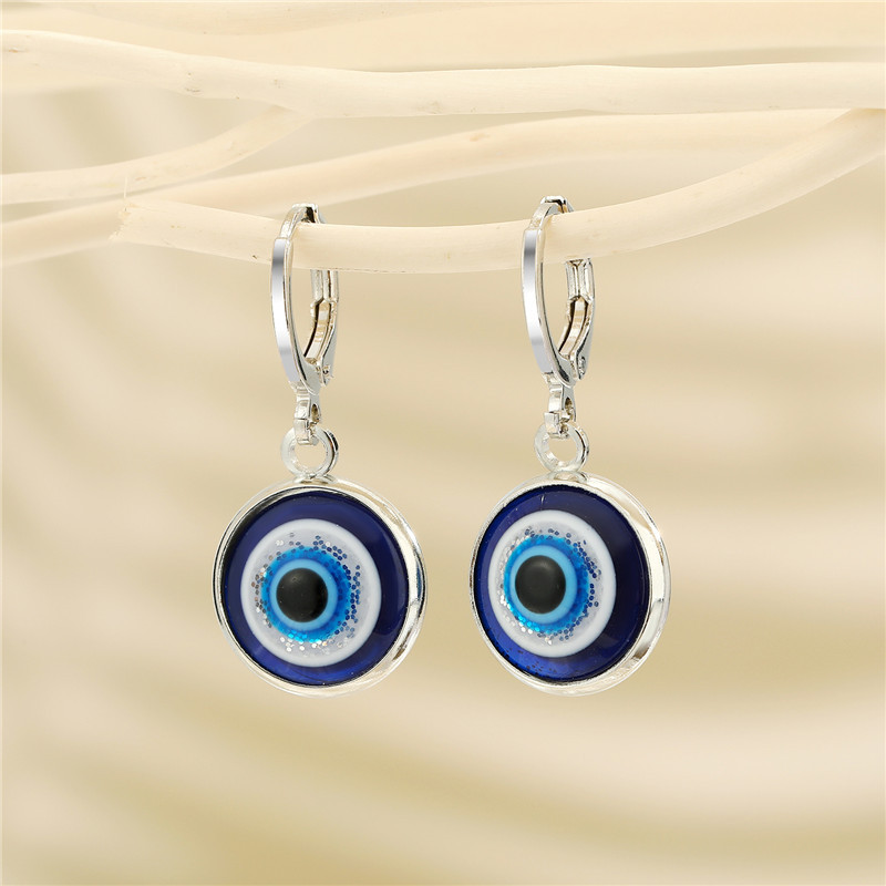 European And American New Devil's Eye Blue Eye Earrings Creative Earrings display picture 3