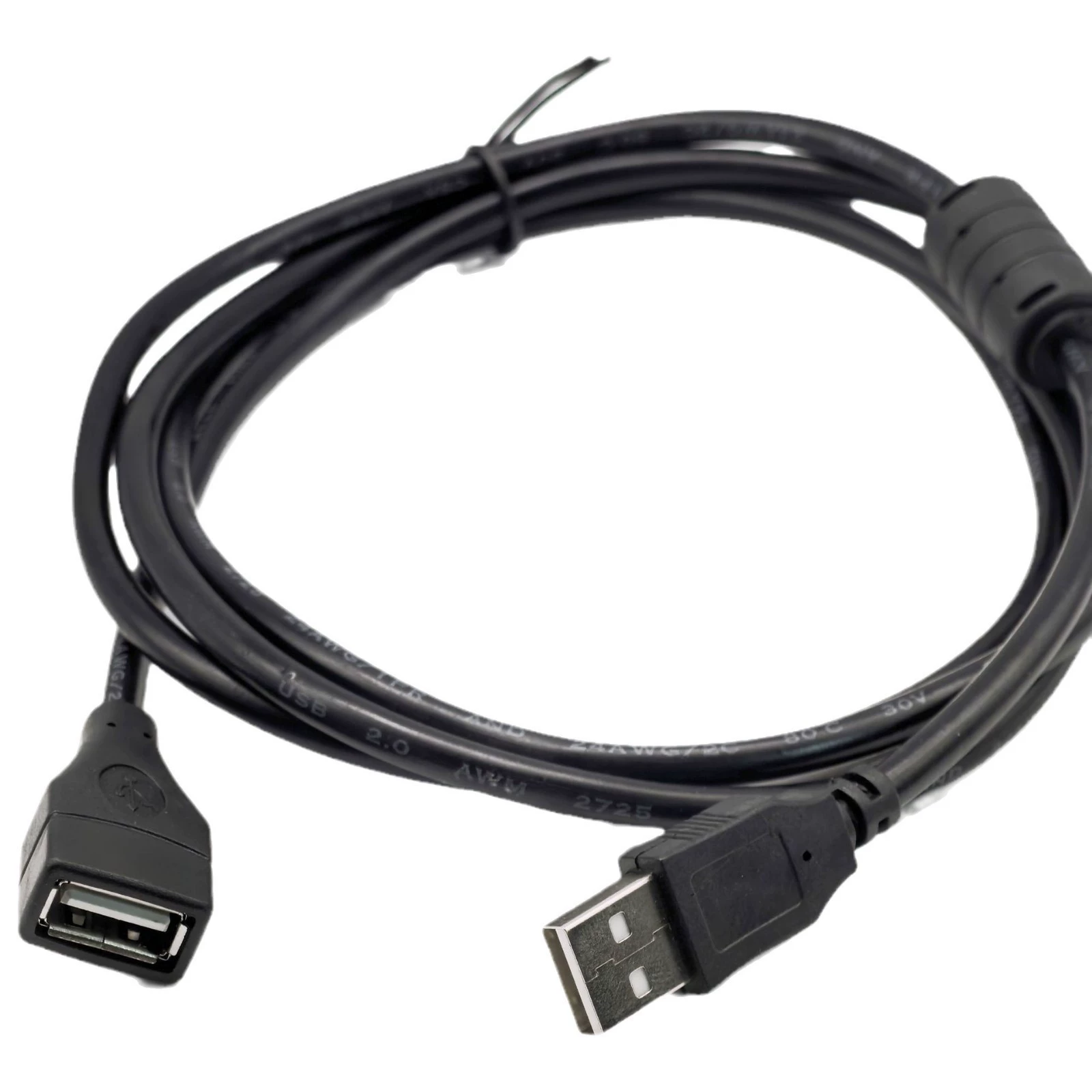 USB-удлинительный кабель, медный, USB-A мужской на USB-A женский, 0.3–10 м, USB 2.0, 1.5A/0.45A