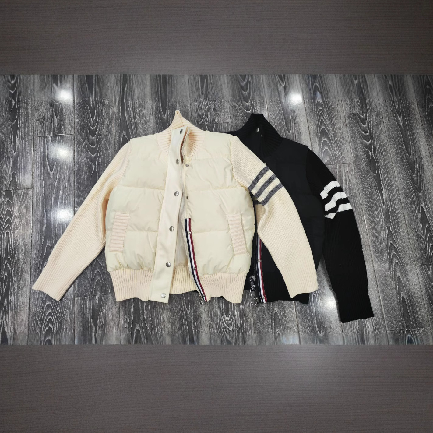 Collar vertical de costura de algodón chaqueta de mujer otoño invierno 2025 nuevo estilo de alta sensación blanca pequeña ropa de algodón cálida suelta image 4