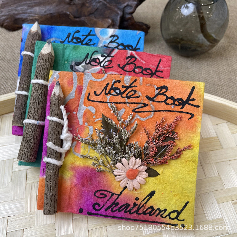 Thai elephant dung paper notebooks wholesale portable handmade cute small notebooks travel graduation souvenirs cultural and creative store Thai elephant dung paper notebooks wholesale portable handmade cute small notebooks travel graduation souvenirs cultural and creative store