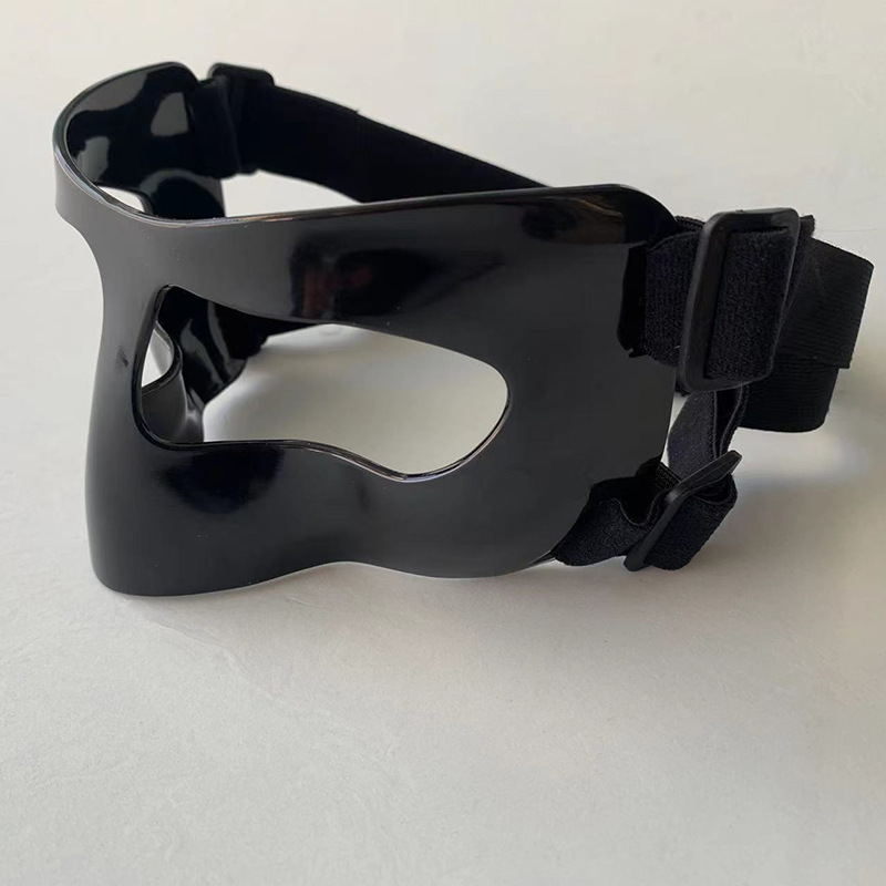 Máscara de baloncesto deportes de protección baloncesto anticolisión protección de la nariz máscara facial Equipo de Protección deportiva máscara de fútbol negro