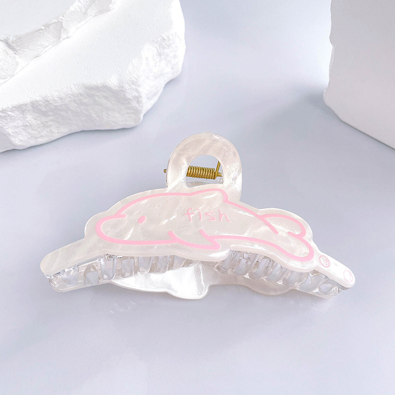 新しい小魚スーパー妖精クリップオーシャンシリーズハイエンドサメガールかわいいヘアクリップアクリルヘアアクセサリー|undefined