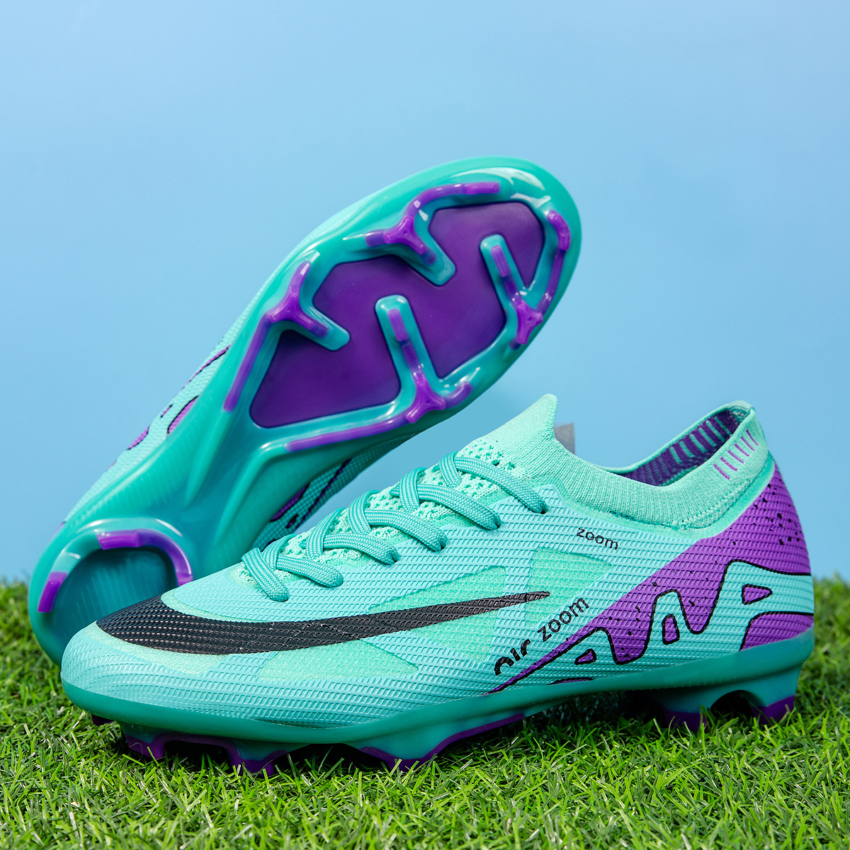 Nuevos zapatos de fútbol bajos 15 entrenamiento juvenil clavos comerciales 47 yardas zapatos de fútbol de competición clavos image 1