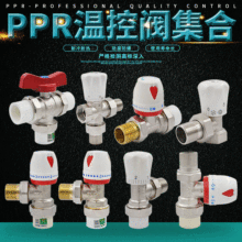 PPR全铜温控阀散热器暖气片温控角阀25 6分PPR水管管件配件接头