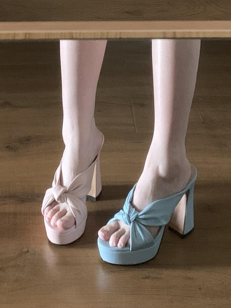 Sexy French Style Chunky High Heel For Women 2025 New Summer Outdoor Wear With Dress Perfect Comfortable Sandals_vogvips.com