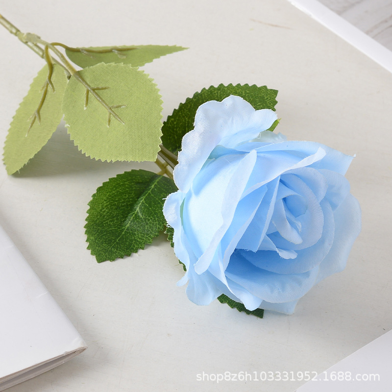 Flores artificiales de terciopelo tipo rosa, decoración para boda, pared floral, regalo del Día de San Valentín