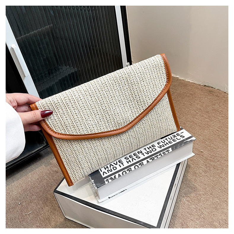 186g Weight Sewing Thread Fashion Element Flip Cover Closure Type / Strap Type Clutch Bag Bags Type Party, Street, Shopping Occasion Nylon Material Multicolor Pattern All Seasons Season Women's Gender Elegant, Streetwear Style Square Shape Medium Size Beige Pink Blue Nylon Multicolor Sewing Thread Square Clutches 10