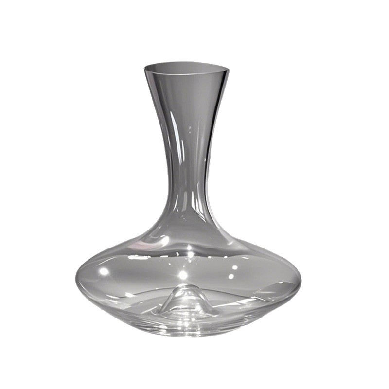 Decantador de Vino de Cristal Minimalista con Fondo Cóncavo para Vino Tinto