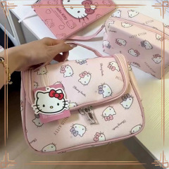 大容量Hellokitty猫化妆包可爱卡通洗漱包学生便携旅行化妆收纳包