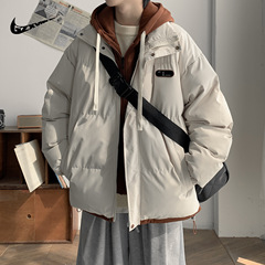 棉服男厚款夹克外套新款冬季棉衣加厚潮牌立领情侣面包服冬装