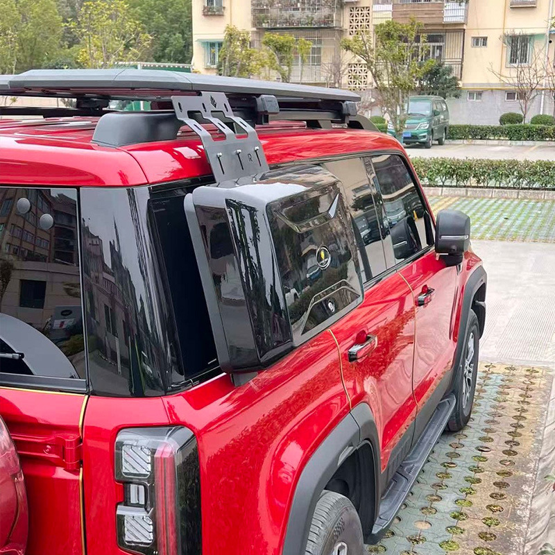 Beijing BJ40 roof rack side ladder schoolbag side account explorer car modified aluminum alloy roof platform
