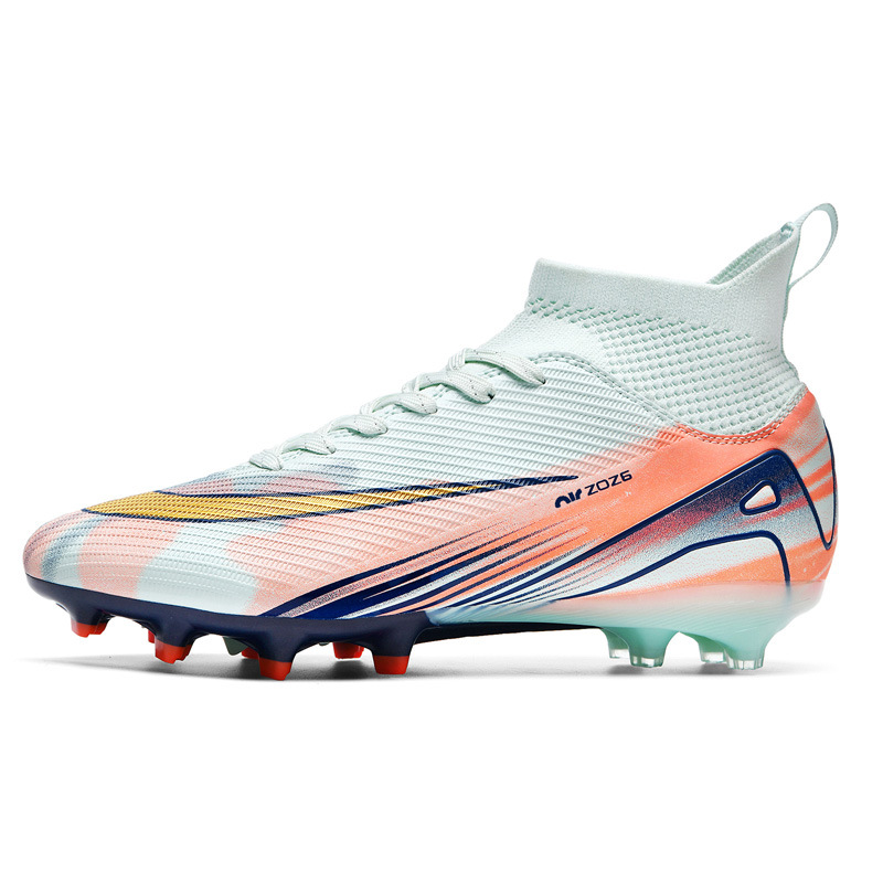 2025 nuevos zapatos de fútbol transfronterizos de clavos largos de alto nivel para hombres y mujeres jóvenes fábrica directa de zapatos de fútbol